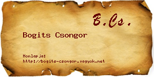 Bogits Csongor névjegykártya